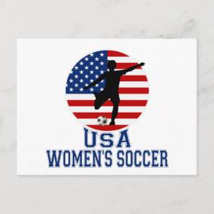 USA Women's Soccer Vykort
