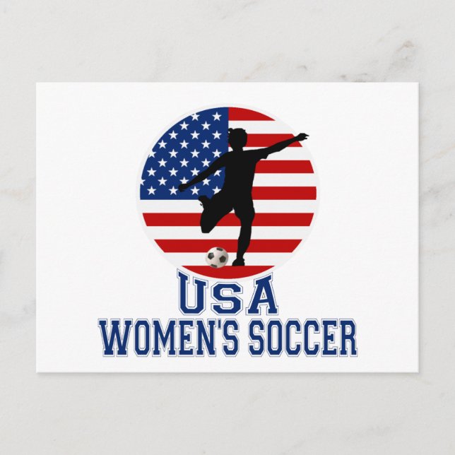 USA Women's Soccer Vykort (Framsida)