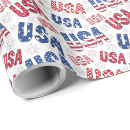 USA Wrapping Papper Presentpapper
