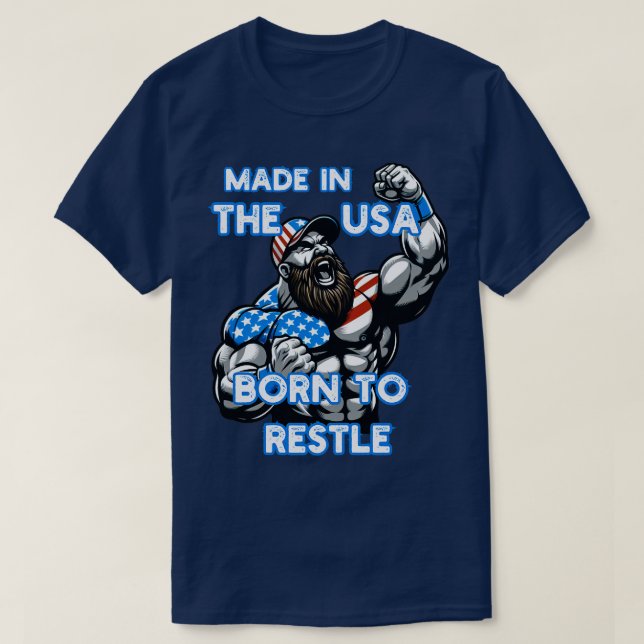 USA Wrestling 5 T Shirt (Design framsida)