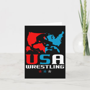 Usa Wrestling Independence day American Flagga Wre Kort