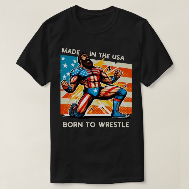 USA Wrestling T Shirt (Design framsida)