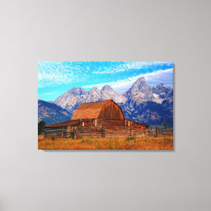 USA, Wyoming, Grand Teton National Park. Canvastryck