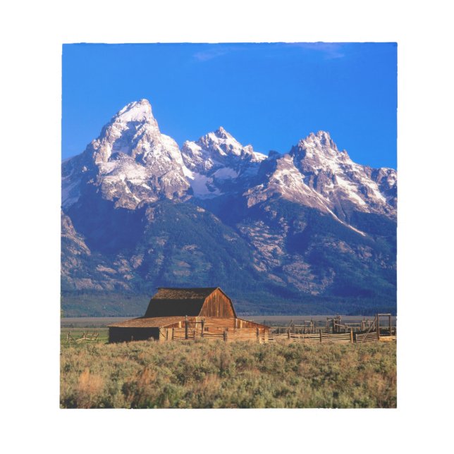 USA, Wyoming, Grand Teton National Park, God morgo Anteckningsblock (Framsida)