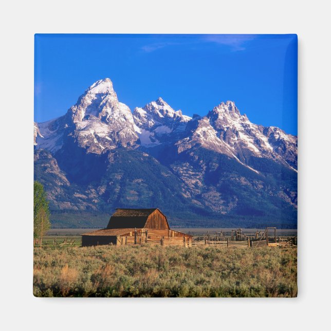 USA, Wyoming, Grand Teton National Park, God morgo Magnet (Framsidan)