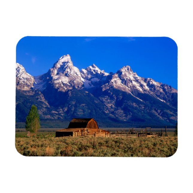 USA, Wyoming, Grand Teton National Park, God morgo Magnet (Horisontell)