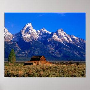 USA, Wyoming, Grand Teton National Park, God morgo Poster