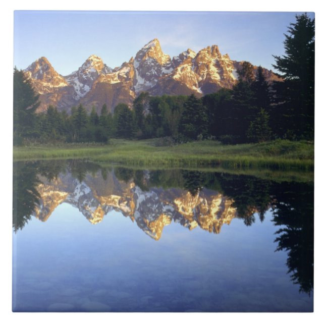 USA, Wyoming, Grand Teton National Park. Grand Kakelplatta (Framsidan)