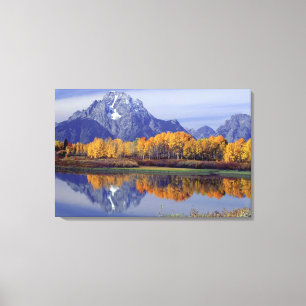 USA, Wyoming, Grand Teton National Park. Mt. 2 Canvastryck