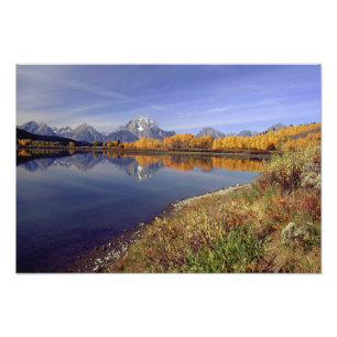 USA, Wyoming, Grand Teton National Park. Mt. 2 Fototryck