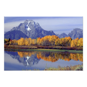 USA, Wyoming, Grand Teton National Park. Mt. 2 Fototryck