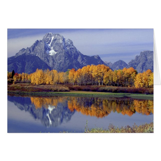 USA, Wyoming, Grand Teton National Park. Mt. Hälsningskort (Framsidan Horizontal)