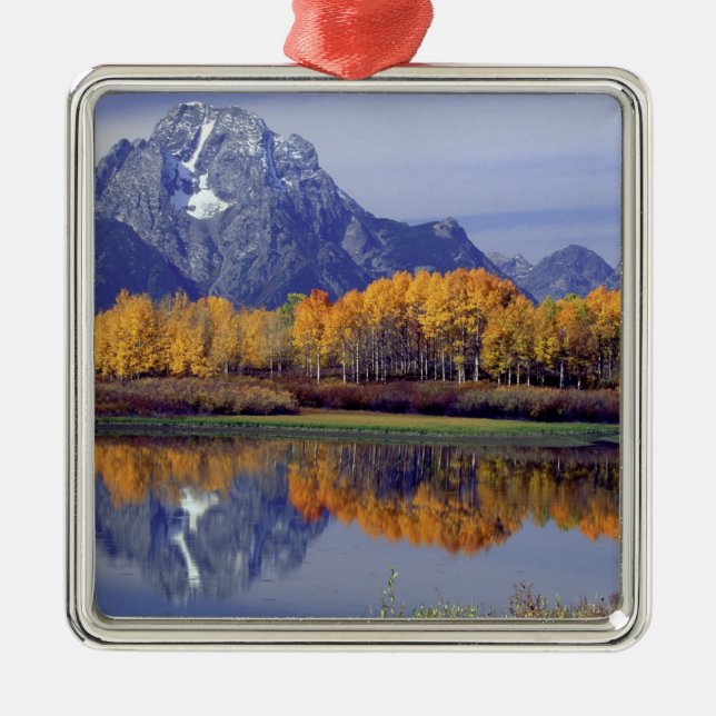 USA, Wyoming, Grand Teton National Park. Mt. Julgransprydnad Metall (Framsidan)