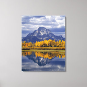 USA, Wyoming, Grand Teton NP. Mot Canvastryck