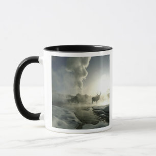 USA, Wyoming, Yellowstone National Park. Soluppgån Mugg
