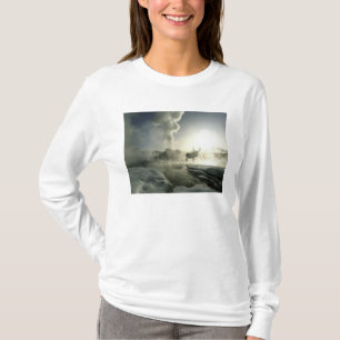 USA, Wyoming, Yellowstone National Park. Soluppgån T-shirt