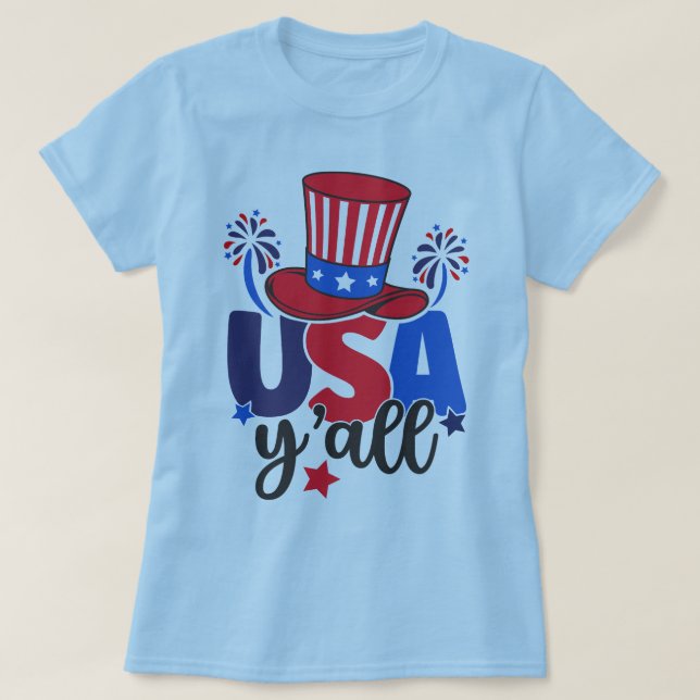 USA Y'all Women's T-shirt (Design framsida)