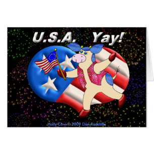 USA Yay! Hälsningskort