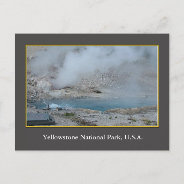 USA Yellowstone National Park Vykort (Framsida)