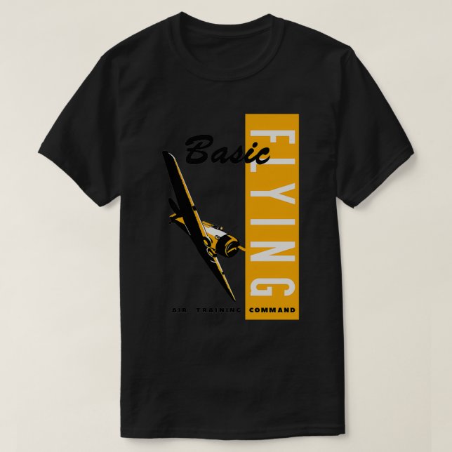 USAAF:s grundläggande flygutbildning i Luft T Shirt (Design framsida)