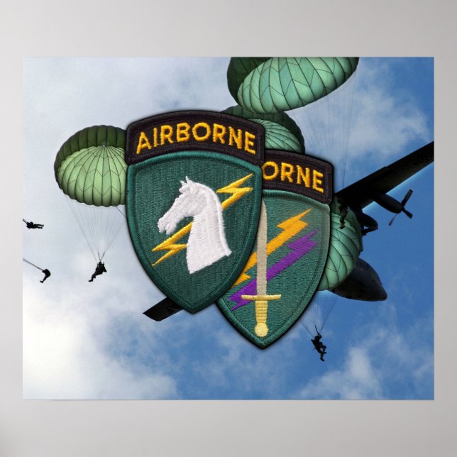 USACAPOC Speciell Ops Civil Affairs Patch Poster (Framsidan)