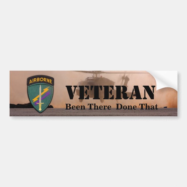 USACAPOC speciell ops veterans venetiger humletike Bildekal (Framsidan)