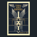 USAF Art Deco Remembrance Sunday Edition Fototryck<br><div class="desc">Celebrate honour, courage, and legacy with this USAF Art Deco Poster Remembrance Sunday Edition. Designed in the iconic 1930s Art Deco style, it captures the proud tradition of the United States Air Force through strong symmetry, vintage tones, and subtle remembrance motifs. A meaningful tribute to those who served, this design...</div>