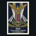 USAF Art Deco Remembrance Sunday Edition Fototryck<br><div class="desc">Celebrate honour, courage, and legacy with this USAF Art Deco Poster Remembrance Sunday Edition. Designed in the iconic 1930s Art Deco style, it captures the proud tradition of the United States Air Force through strong symmetry, vintage tones, and subtle remembrance motifs. A meaningful tribute to those who served, this design...</div>