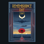 USAF Art Deco Remembrance Sunday Edition Fototryck<br><div class="desc">Celebrate honour, courage, and legacy with this USAF Art Deco Poster Remembrance Sunday Edition. Designed in the iconic 1930s Art Deco style, it captures the proud tradition of the United States Air Force through strong symmetry, vintage tones, and subtle remembrance motifs. A meaningful tribute to those who served, this design...</div>