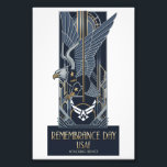 USAF Art Deco Remembrance Sunday Edition Fototryck<br><div class="desc">Celebrate honour, courage, and legacy with this USAF Art Deco Poster Remembrance Sunday Edition. Designed in the iconic 1930s Art Deco style, it captures the proud tradition of the United States Air Force through strong symmetry, vintage tones, and subtle remembrance motifs. A meaningful tribute to those who served, this design...</div>