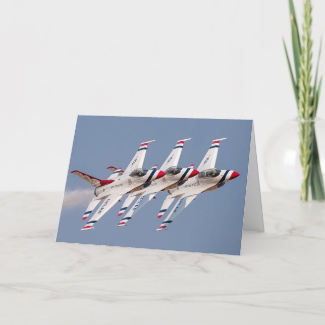 USAF F-16 Thunderbird juli 4 / Independence day Kort (Framsida)