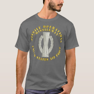 USAF Missile Operations Missileman Basic T Shirt