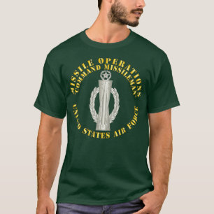 USAF Missile Operations Missileman Comand eller Ma T Shirt
