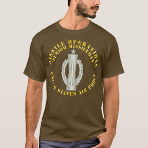 USAF Missile Operations Missileman Senior T Shirt