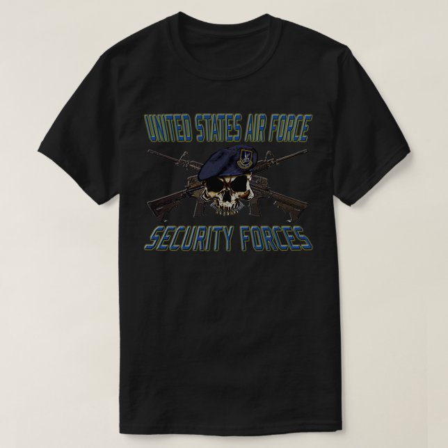 USAF-säkerhetsstyrkor T Shirt (Design framsida)