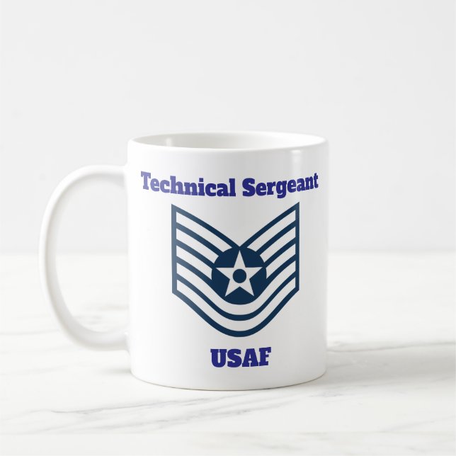 USAF Tech Insignia Coffee Mugg (Vänster)