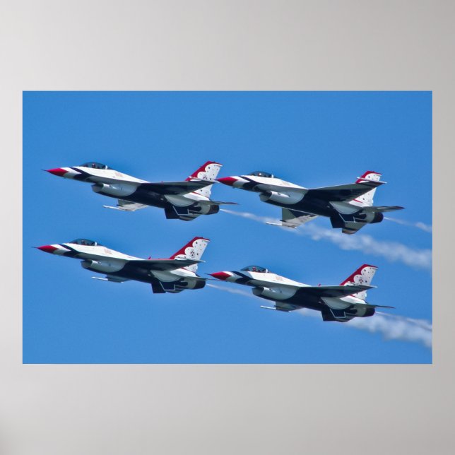 USAF Thunderbird Diamond Side Poster (Framsidan)