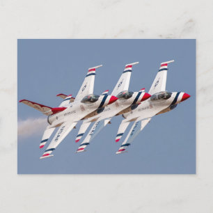 USAF Thunderbird F-16 vykort