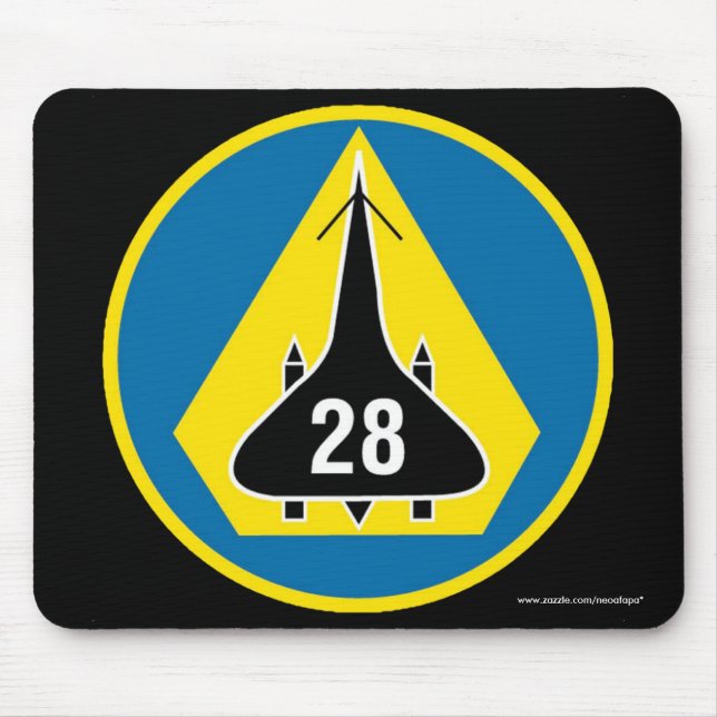 USAFA-Cadetskvadronen 28" den Blackbirds" musen Musmatta (Framsidan)