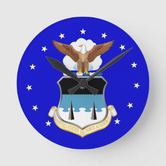 USAFA Logotyp Vägglås Rund Klocka