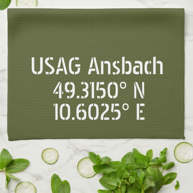 USAG Ansbach Latitud Longitud  Kökshandduk (Vikta)