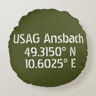 USAG Ansbach Latitude Longitud Rund Kudde