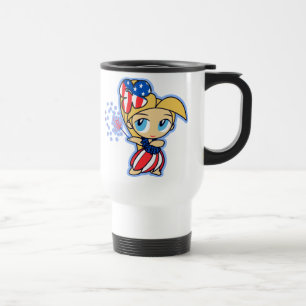 USAHula blond, USAHulaBFirecracker Hula Girl Mugg
