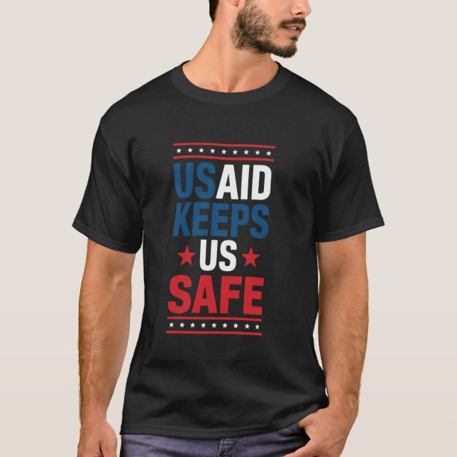 USAID håller oss trygga T Shirt (Framsida)