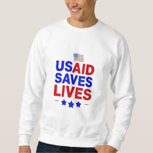 USAID Saves Lives US Agency Internationell Develop Lång Ärmad Tröja