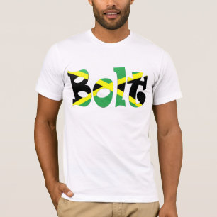 Usain Bolt Jamaican Flagga T-shirt