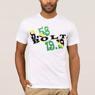 Usain kasta i sig Berlin 2 WR den jamaikanska T-shirt