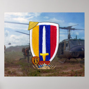 USARV-arméservice befaller det Vietnam Nam krig Poster