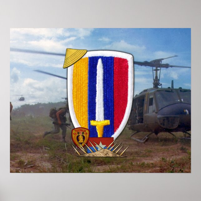 USARV Army Support Command, Vietnam Nam Krig Poster (Framsidan)