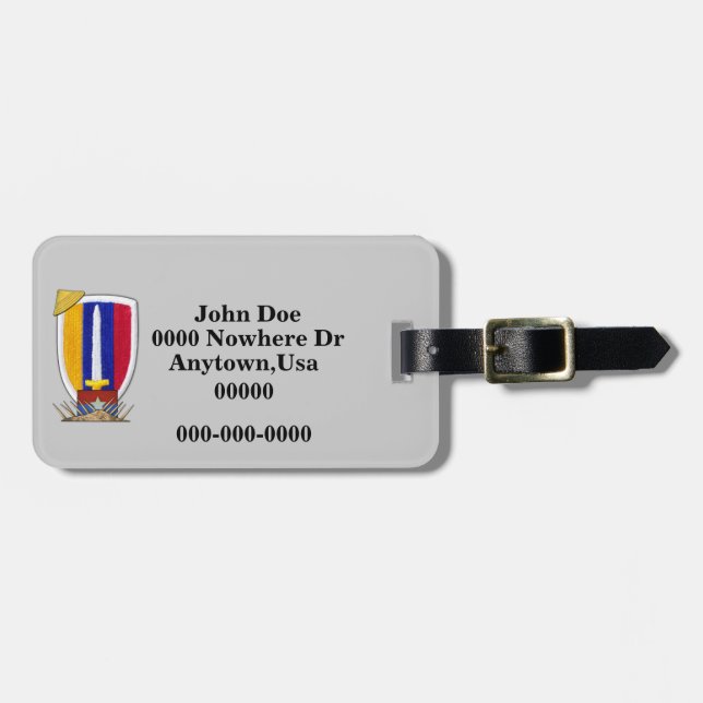USARV Vietnam-krigspatch-bagagemärke Bagagebricka (Horisontell Framsida)